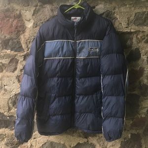 Seattle Seahawks vintage puffer jacket NFL medium